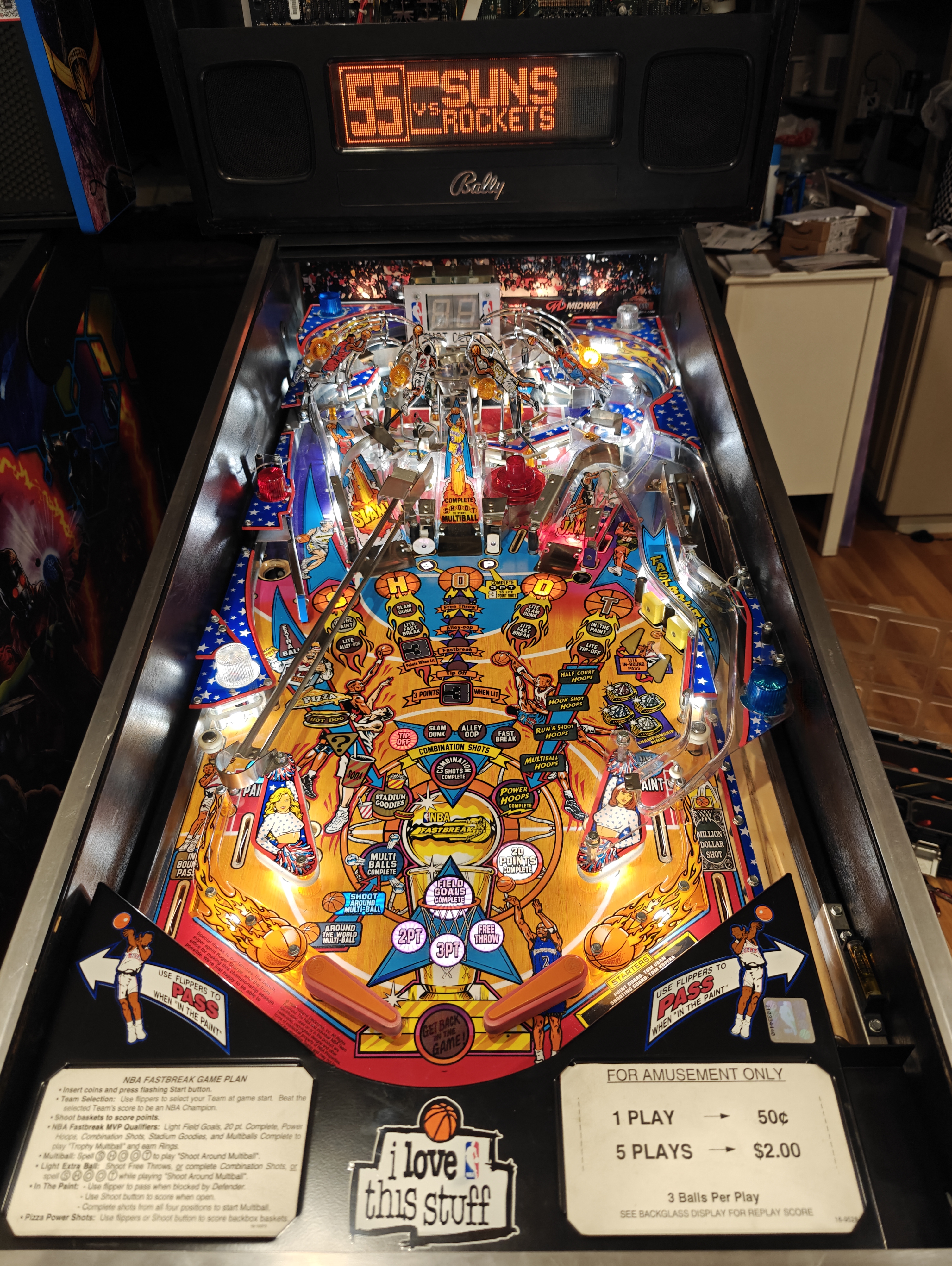 NBA Fastbreak after restoration